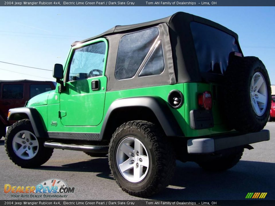 2004 Jeep Wrangler Rubicon 4x4 Electric Lime Green Pearl / Dark Slate Gray Photo 6
