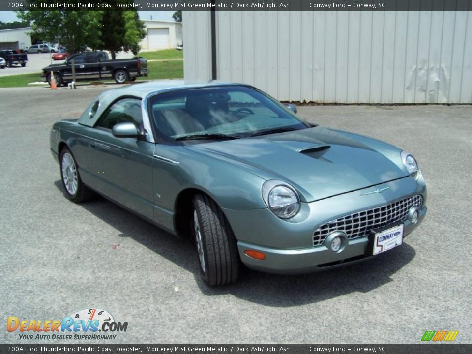 2004 Ford Thunderbird Pacific Coast Roadster Monterey Mist Green Metallic / Dark Ash/Light Ash Photo #3