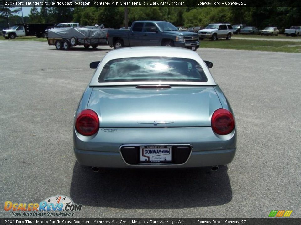 2004 Ford Thunderbird Pacific Coast Roadster Monterey Mist Green Metallic / Dark Ash/Light Ash Photo #6