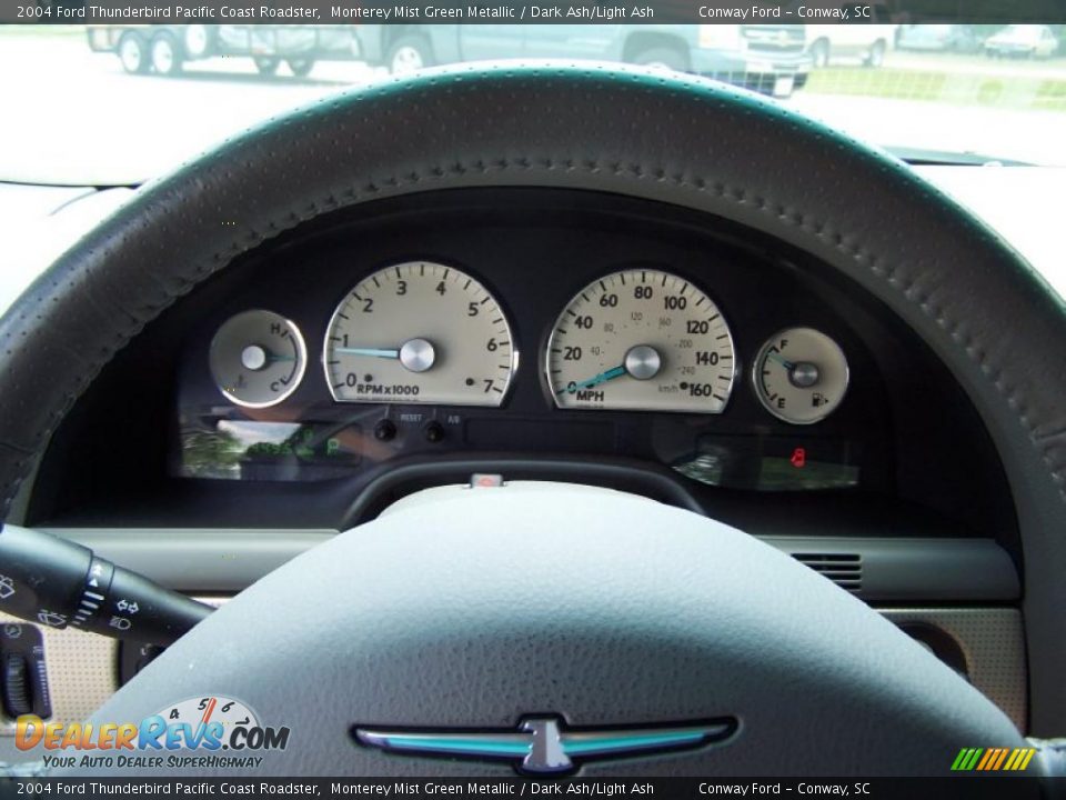 2004 Ford Thunderbird Pacific Coast Roadster Monterey Mist Green Metallic / Dark Ash/Light Ash Photo #24