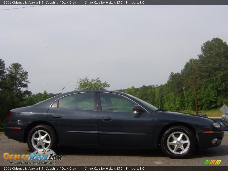 2001 Oldsmobile Aurora 3.5 Sapphire / Dark Gray Photo #1