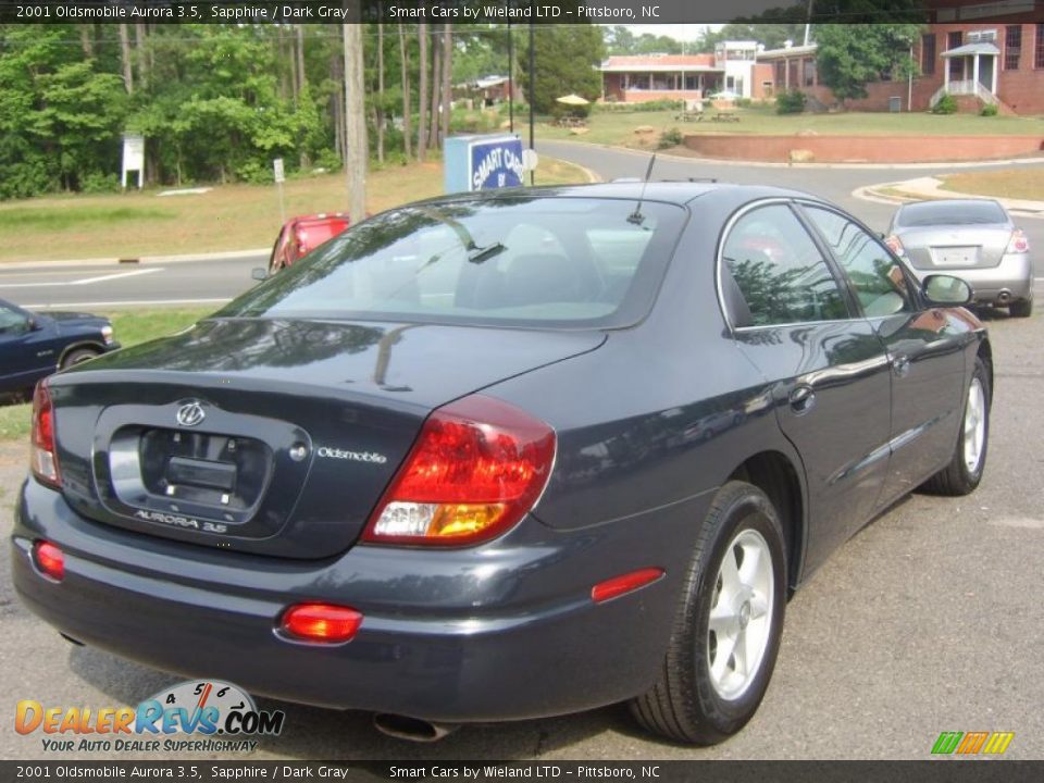 2001 Oldsmobile Aurora 3.5 Sapphire / Dark Gray Photo #3