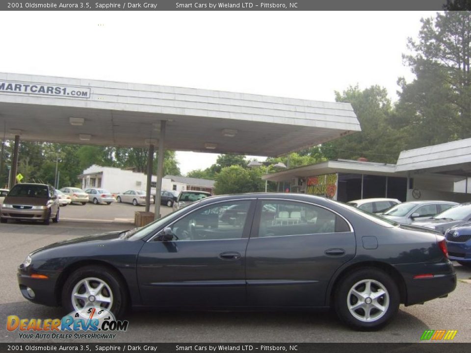 2001 Oldsmobile Aurora 3.5 Sapphire / Dark Gray Photo #5