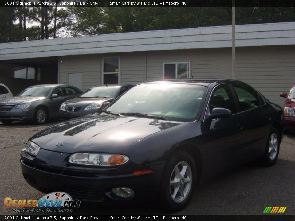 2001 Oldsmobile Aurora 3.5 Sapphire / Dark Gray Photo #6