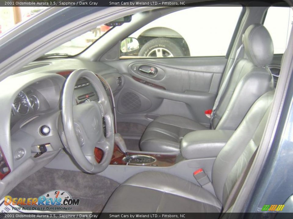 2001 Oldsmobile Aurora 3.5 Sapphire / Dark Gray Photo #9