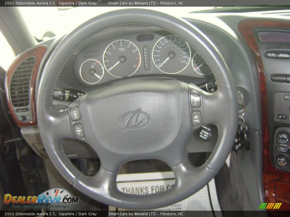 2001 Oldsmobile Aurora 3.5 Sapphire / Dark Gray Photo #12