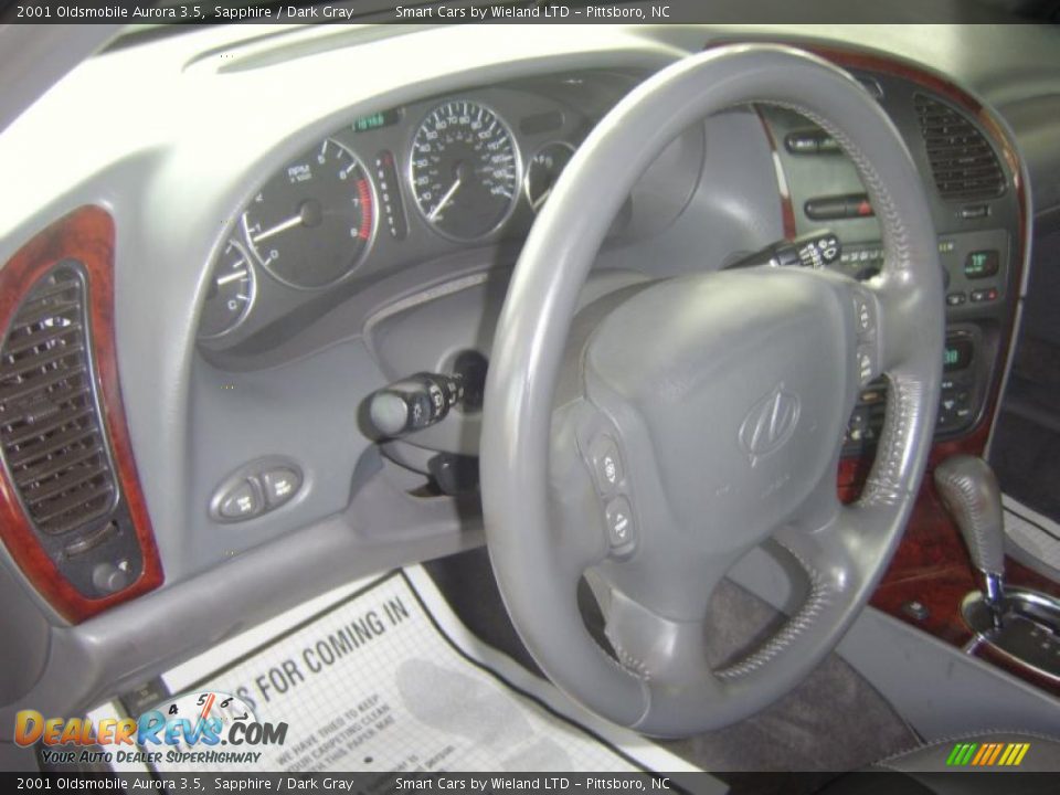 2001 Oldsmobile Aurora 3.5 Sapphire / Dark Gray Photo #13