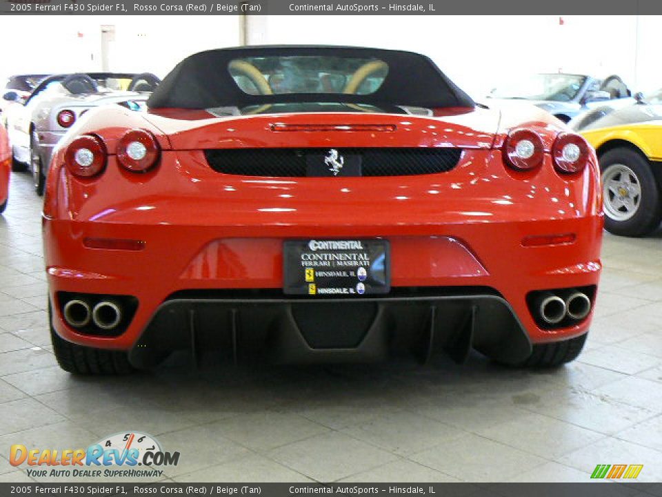 2005 Ferrari F430 Spider F1 Rosso Corsa (Red) / Beige (Tan) Photo #4