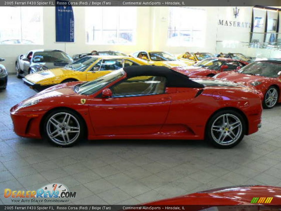 2005 Ferrari F430 Spider F1 Rosso Corsa (Red) / Beige (Tan) Photo #18