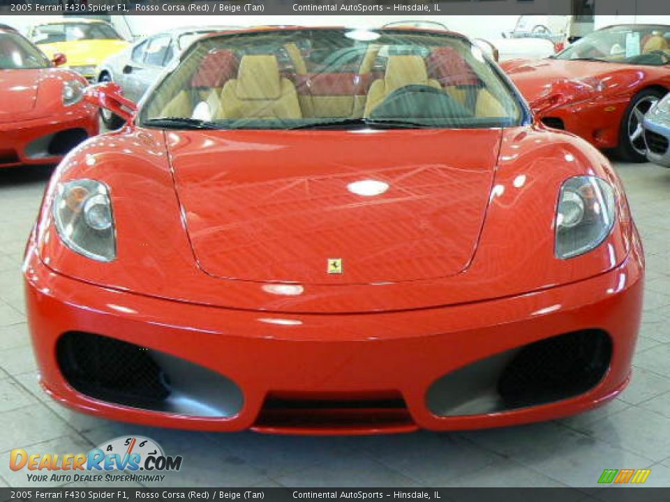 2005 Ferrari F430 Spider F1 Rosso Corsa (Red) / Beige (Tan) Photo #21