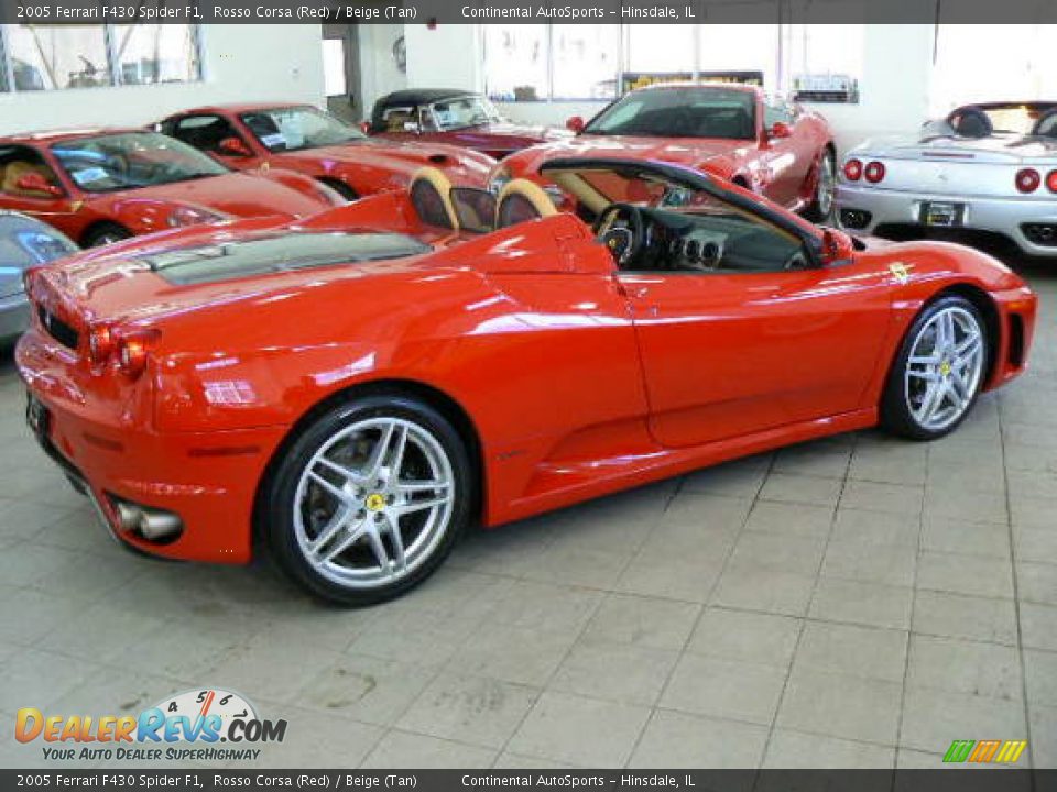 2005 Ferrari F430 Spider F1 Rosso Corsa (Red) / Beige (Tan) Photo #22