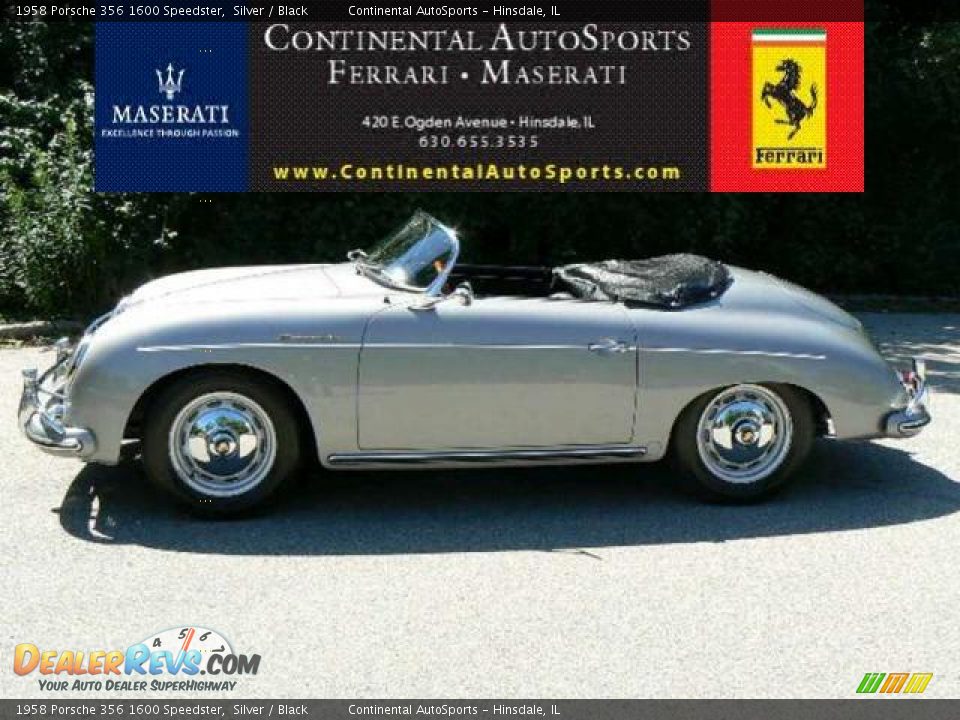 1958 Porsche 356 1600 Speedster Silver / Black Photo #1