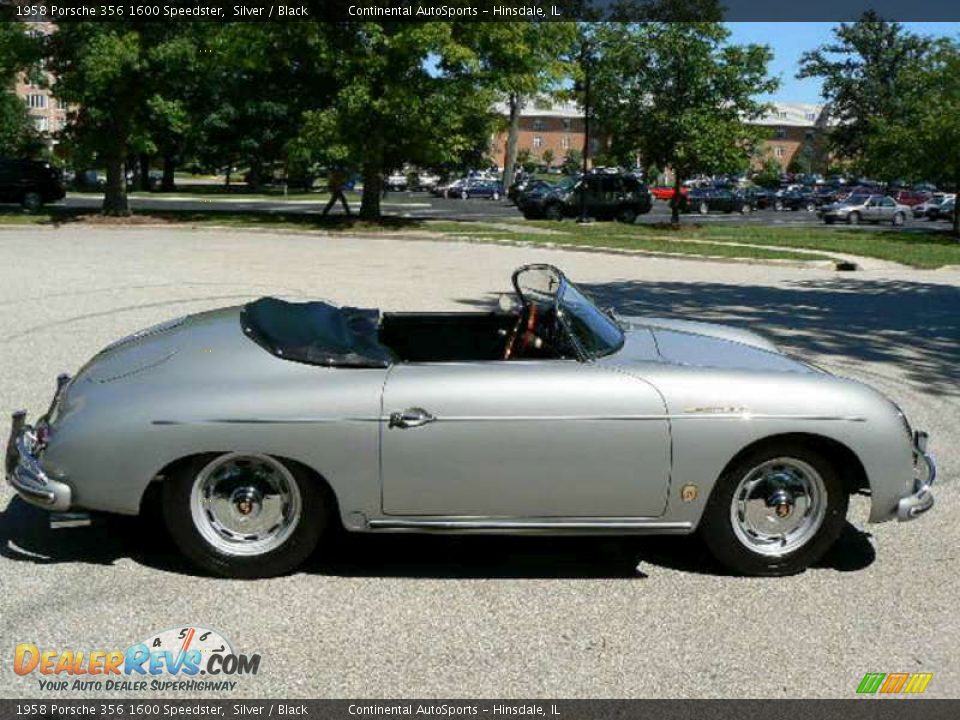 1958 Porsche 356 1600 Speedster Silver / Black Photo #6