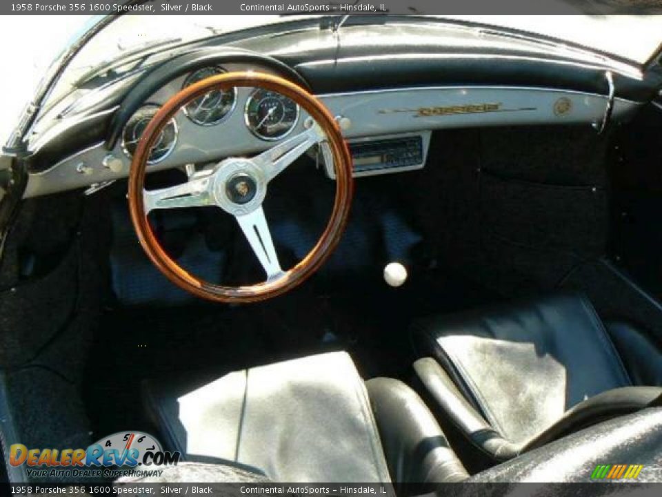 1958 Porsche 356 1600 Speedster Silver / Black Photo #13