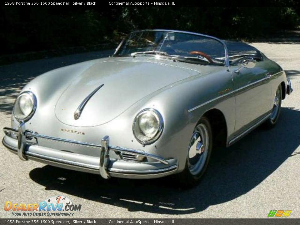 1958 Porsche 356 1600 Speedster Silver / Black Photo #19