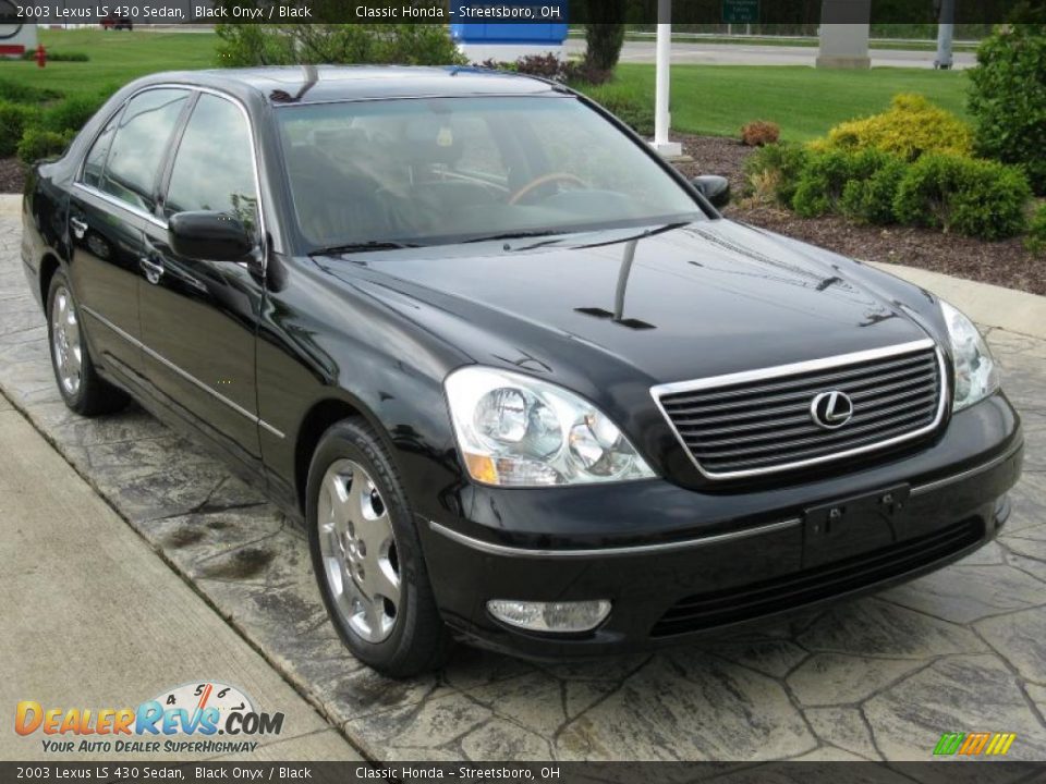 2003 Lexus LS 430 Sedan Black Onyx / Black Photo #1