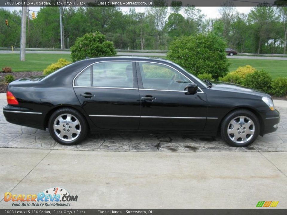 2003 Lexus LS 430 Sedan Black Onyx / Black Photo #3