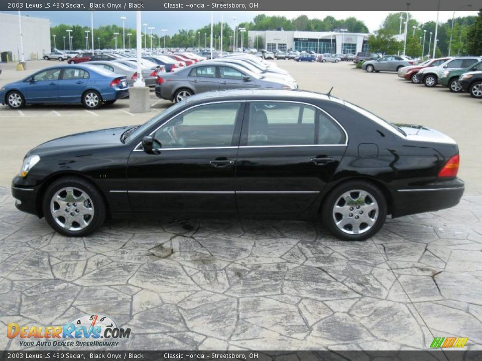2003 Lexus LS 430 Sedan Black Onyx / Black Photo #4