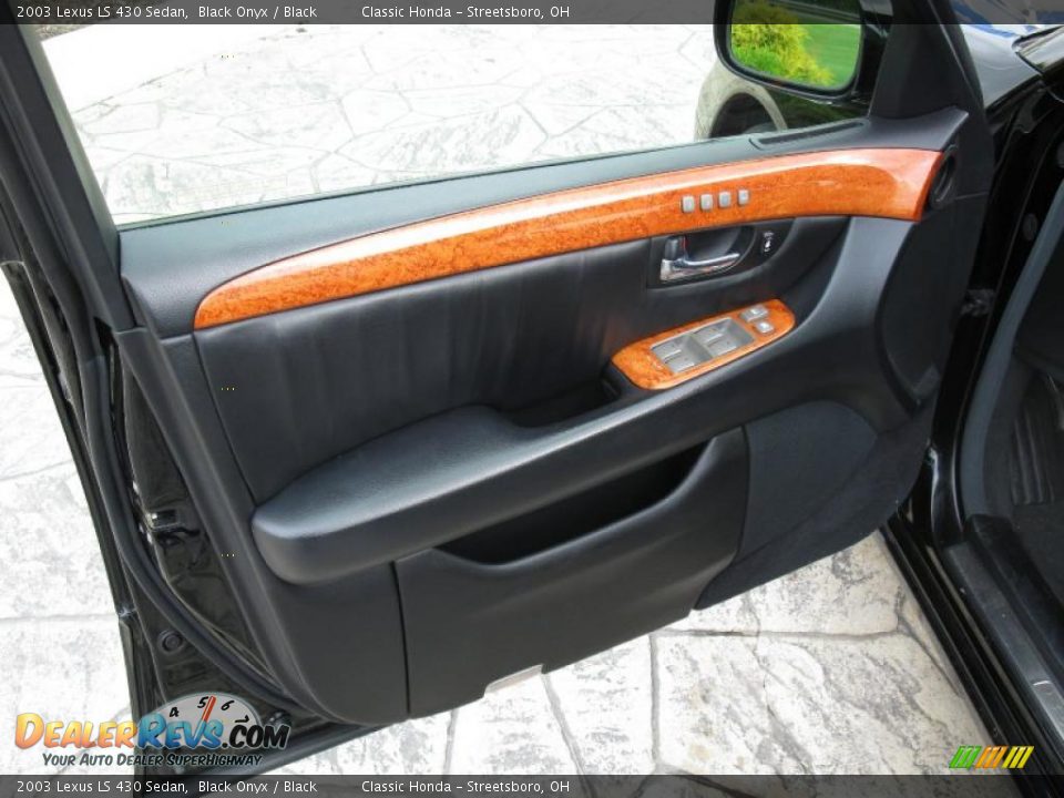 2003 Lexus LS 430 Sedan Black Onyx / Black Photo #10