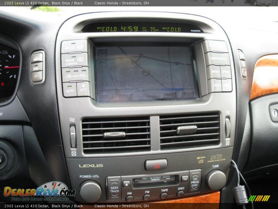 2003 Lexus LS 430 Sedan Black Onyx / Black Photo #14
