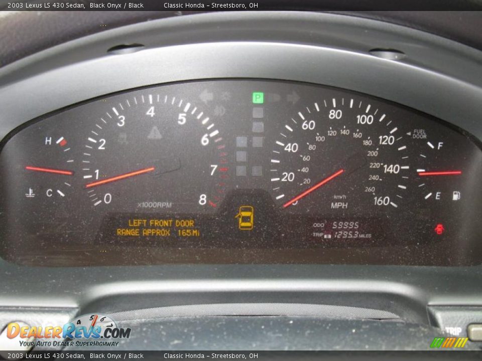 2003 Lexus LS 430 Sedan Black Onyx / Black Photo #15