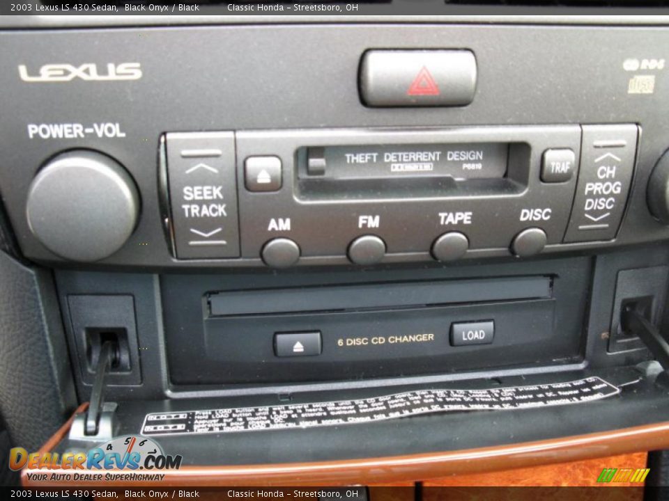 2003 Lexus LS 430 Sedan Black Onyx / Black Photo #17