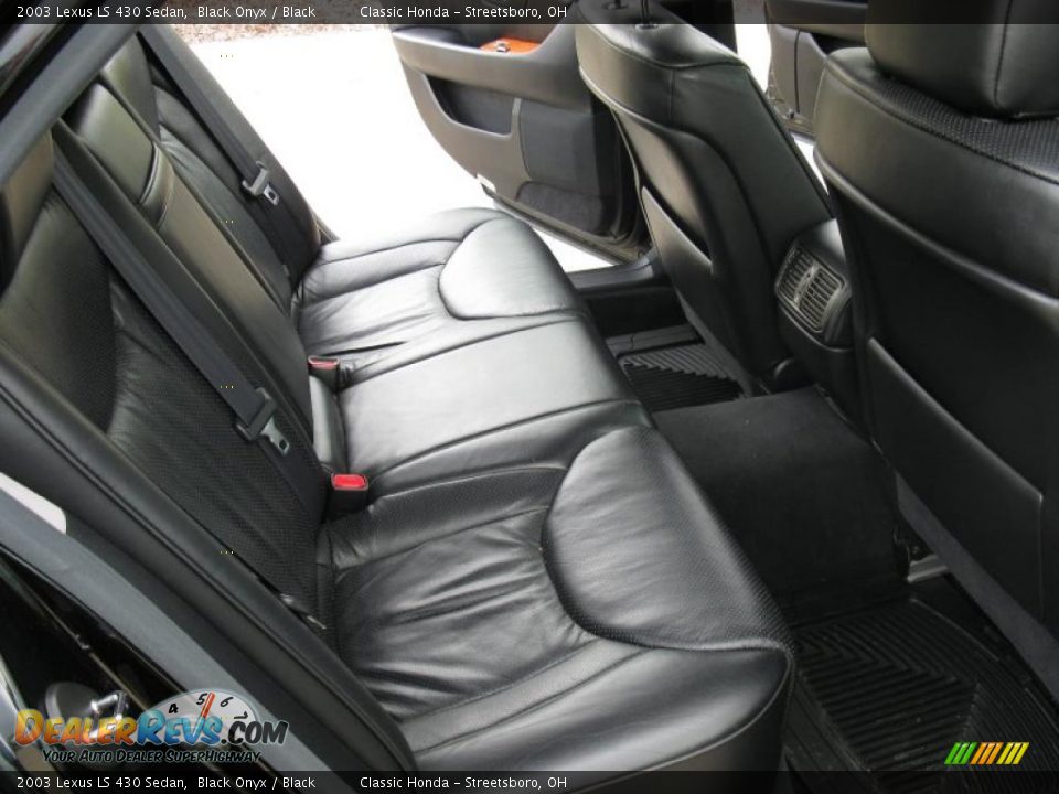2003 Lexus LS 430 Sedan Black Onyx / Black Photo #23