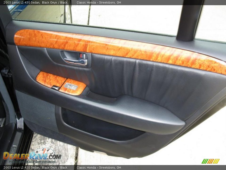 2003 Lexus LS 430 Sedan Black Onyx / Black Photo #24