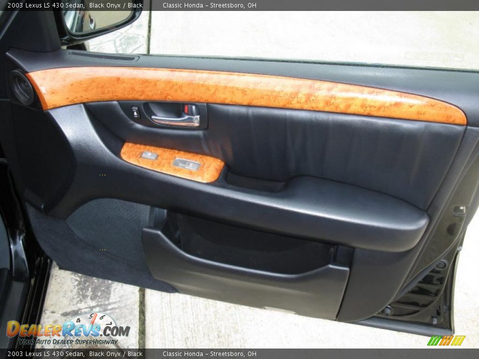 2003 Lexus LS 430 Sedan Black Onyx / Black Photo #25