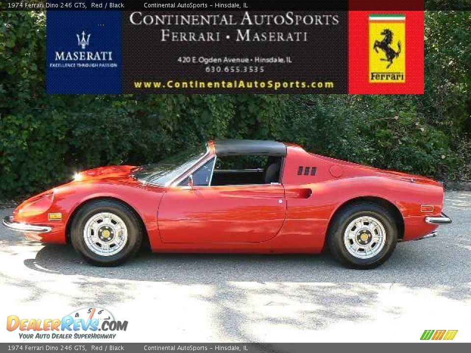 1974 Ferrari Dino 246 GTS Red / Black Photo #1