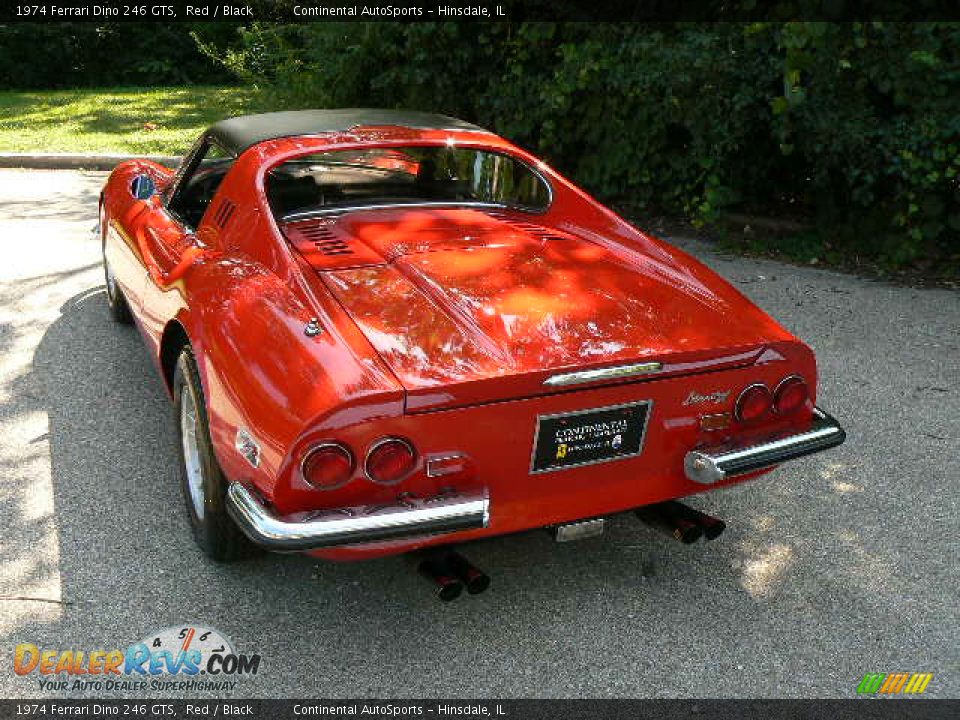 1974 Ferrari Dino 246 GTS Red / Black Photo #2