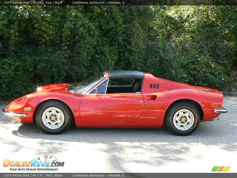 Red 1974 Ferrari Dino 246 GTS Photo #3