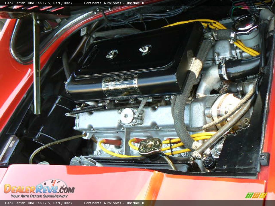 1974 Ferrari Dino 246 GTS 2.4 Liter DOHC 12-Valve V6 Engine Photo #6