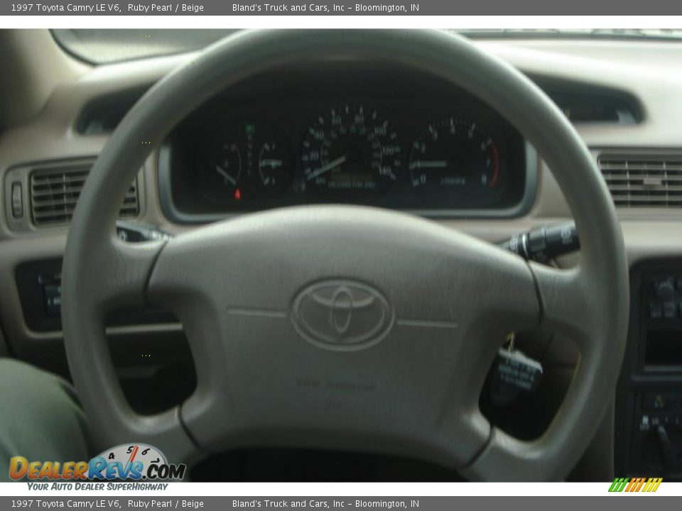 1997 Toyota Camry LE V6 Ruby Pearl / Beige Photo #20