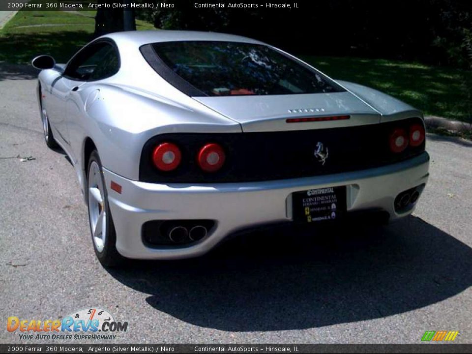 2000 Ferrari 360 Modena Argento (Silver Metallic) / Nero Photo #3