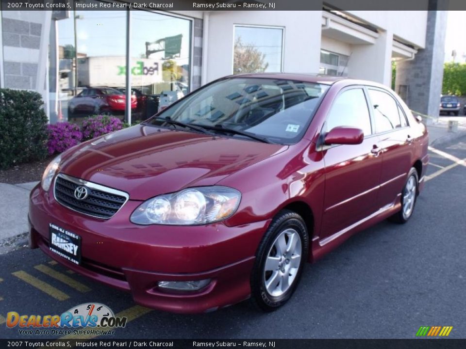 2007 Toyota Corolla S Impulse Red Pearl / Dark Charcoal Photo #1