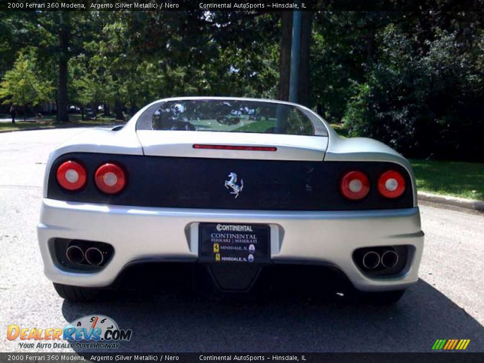 2000 Ferrari 360 Modena Argento (Silver Metallic) / Nero Photo #4