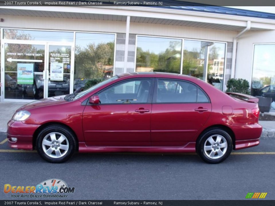 2007 Toyota Corolla S Impulse Red Pearl / Dark Charcoal Photo #2