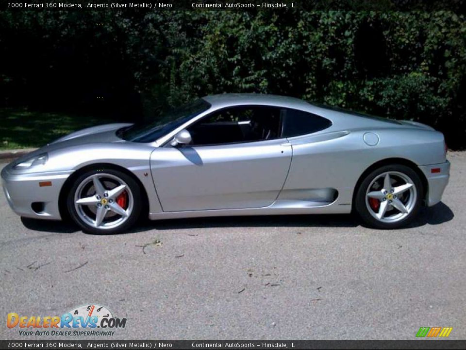 2000 Ferrari 360 Modena Argento (Silver Metallic) / Nero Photo #5