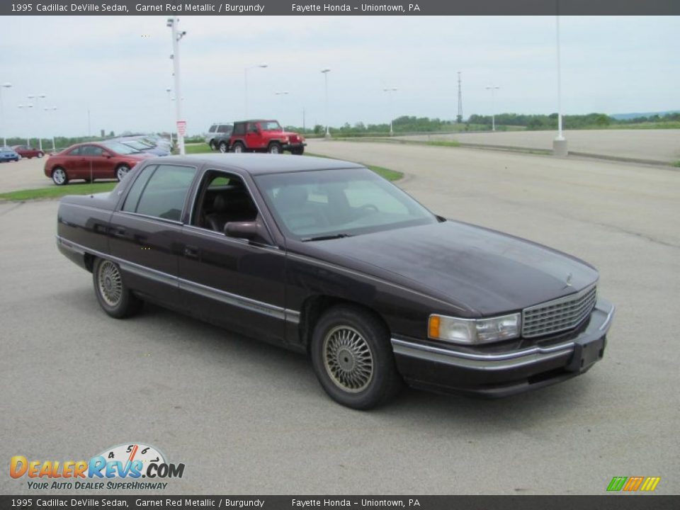 1995 Cadillac DeVille Sedan Garnet Red Metallic / Burgundy Photo #5