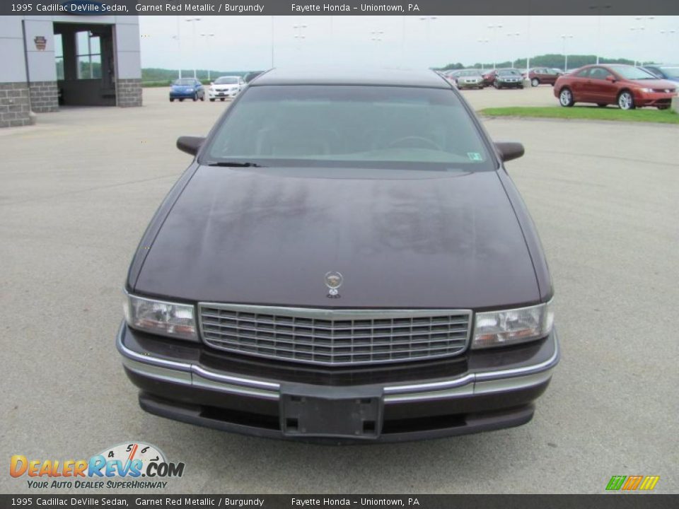 1995 Cadillac DeVille Sedan Garnet Red Metallic / Burgundy Photo #12