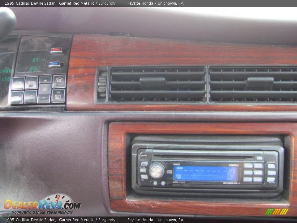 1995 Cadillac DeVille Sedan Garnet Red Metallic / Burgundy Photo #13