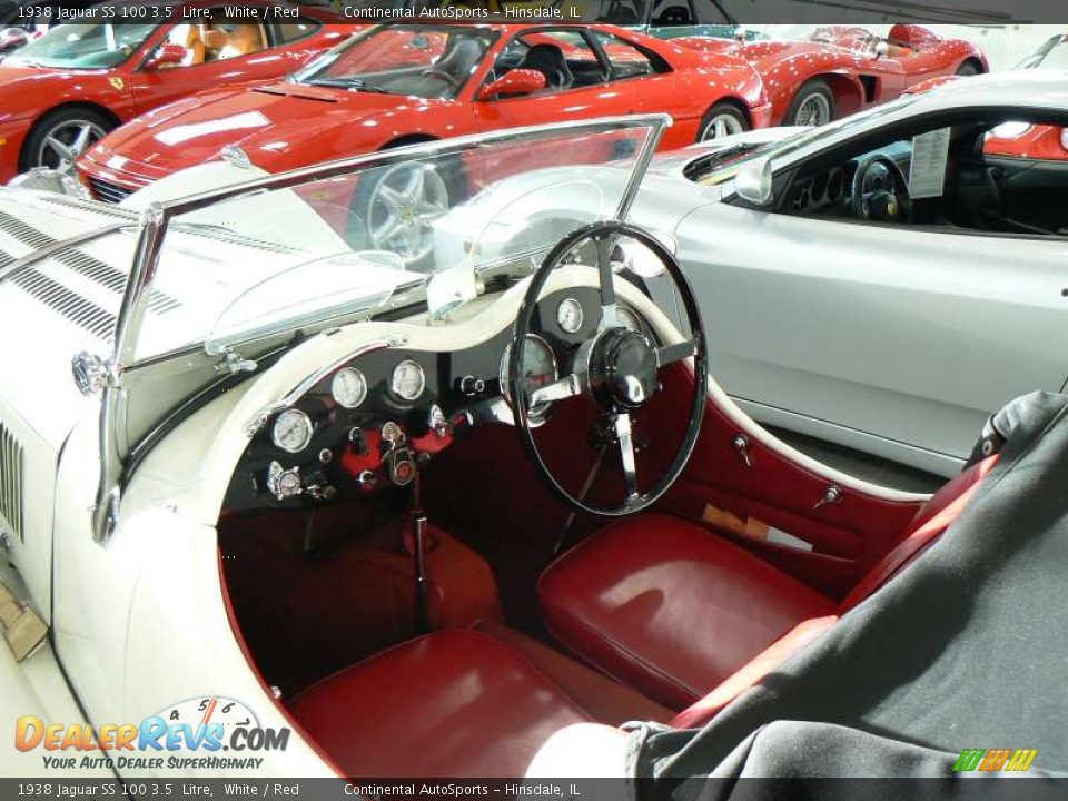 1938 Jaguar SS 100 3.5  Litre White / Red Photo #2