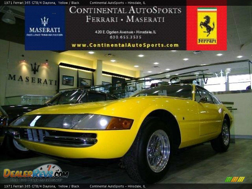 1971 Ferrari 365 GTB/4 Daytona Yellow / Black Photo #1