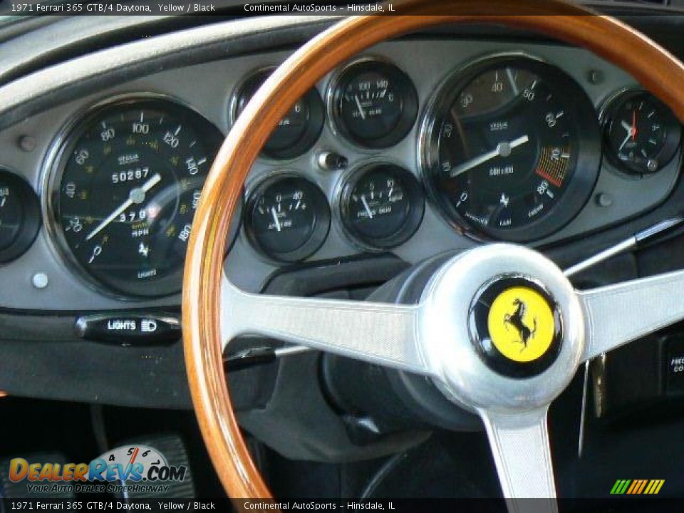 1971 Ferrari 365 GTB/4 Daytona Yellow / Black Photo #12