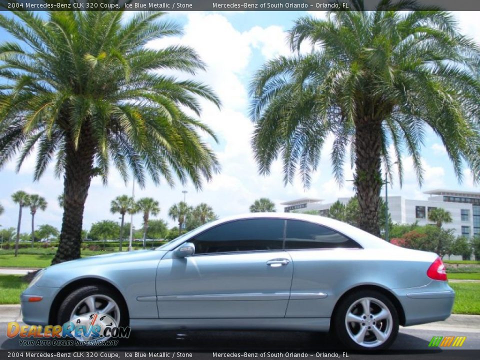 2004 Mercedes-Benz CLK 320 Coupe Ice Blue Metallic / Stone Photo #1