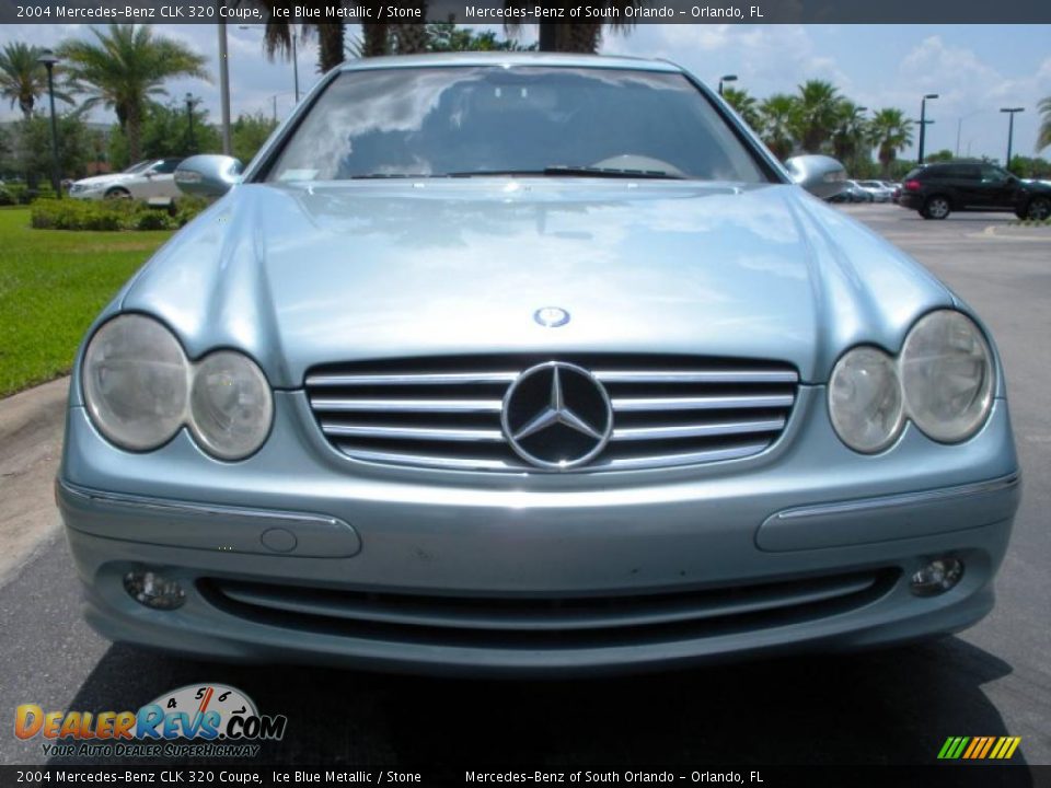 2004 Mercedes-Benz CLK 320 Coupe Ice Blue Metallic / Stone Photo #3