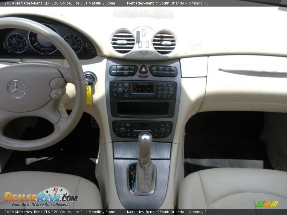 2004 Mercedes-Benz CLK 320 Coupe Ice Blue Metallic / Stone Photo #17