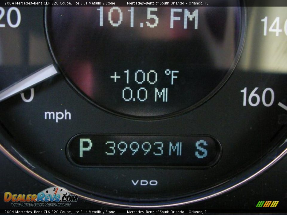 2004 Mercedes-Benz CLK 320 Coupe Ice Blue Metallic / Stone Photo #21