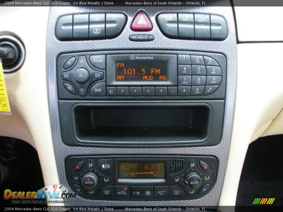 2004 Mercedes-Benz CLK 320 Coupe Ice Blue Metallic / Stone Photo #22